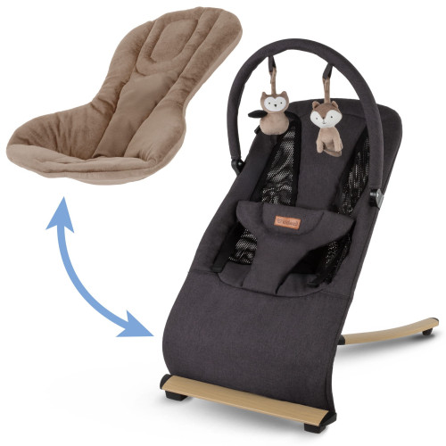 Детский шезлонг-качели Kidwell Rubi Wooden black/gold (KRBL/W) — 23414 Детский шезлонг-качели Kidwell Rubi Wooden black/gold (KRBL/W) — 23414