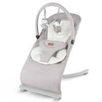 Детский шезлонг-качели Kidwell Rubi Wooden gray/white (KRG/W)