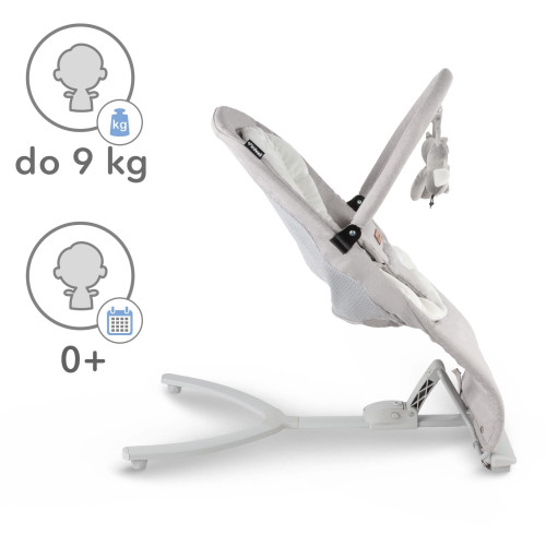 Дитячий шезлонг-гойдалка Kidwell Rubi Wooden gray/white (KRG/W) — 23416 Дитячий шезлонг-гойдалка Kidwell Rubi Wooden gray/white (KRG/W) — 23416
