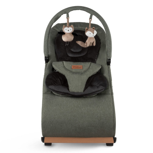 Дитячий шезлонг-гойдалка Kidwell Rubi Wooden green/black (KRGB/W) — 23415 Дитячий шезлонг-гойдалка Kidwell Rubi Wooden green/black (KRGB/W) — 23415