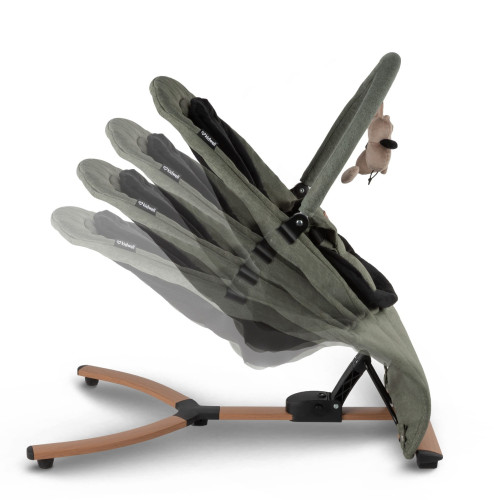 Дитячий шезлонг-гойдалка Kidwell Rubi Wooden green/black (KRGB/W) — 23415 Дитячий шезлонг-гойдалка Kidwell Rubi Wooden green/black (KRGB/W) — 23415