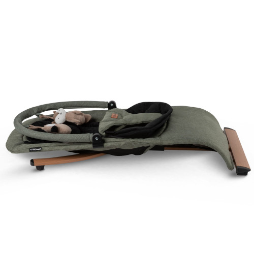 Дитячий шезлонг-гойдалка Kidwell Rubi Wooden green/black (KRGB/W) — 23415 Дитячий шезлонг-гойдалка Kidwell Rubi Wooden green/black (KRGB/W) — 23415