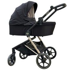 Дитяча універсальна коляска 2в1 Kidwell Velmont black-gold (KVB/G)