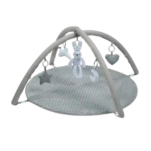 Розвиваючий килимок двосторонній KIidwell Grace Bunny сірий (KGB)
