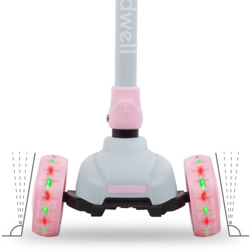Дитячий триколісний самокат Kidwell Jax grey-pink (KJGP) — 22869 Дитячий триколісний самокат Kidwell Jax grey-pink (KJGP) — 22869