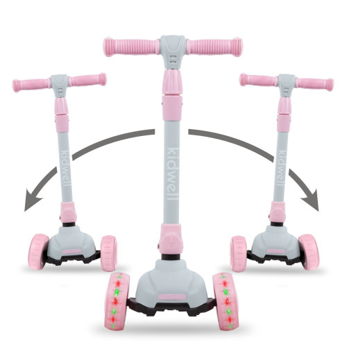 Дитячий триколісний самокат Kidwell Jax grey-pink (KJGP) — 22869 Дитячий триколісний самокат Kidwell Jax grey-pink (KJGP) — 22869