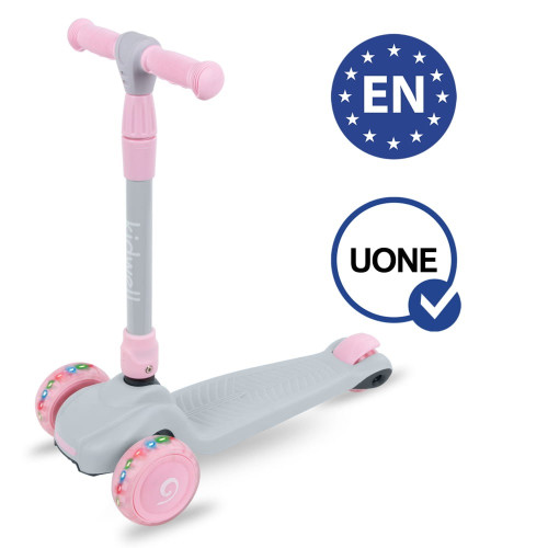 Дитячий триколісний самокат Kidwell Jax grey-pink (KJGP) — 22869 Дитячий триколісний самокат Kidwell Jax grey-pink (KJGP) — 22869