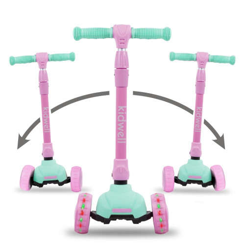 Дитячий триколісний самокат Kidwell Jax mint-pink (KJMP) — 22870