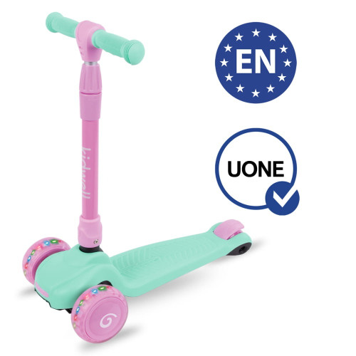 Дитячий триколісний самокат Kidwell Jax mint-pink (KJMP) — 22870