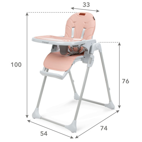 Cтілець для годування Kidwell Beno pink (KBP) — 24748