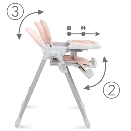 Cтілець для годування Kidwell Beno pink (KBP) — 24748
