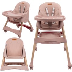Дитячий стілець для годування Kidwell Karimi pink (KKPI)