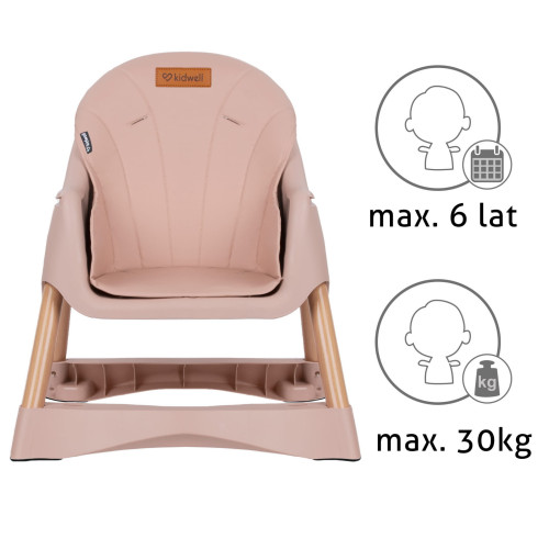 Дитячий стілець для годування Kidwell Karimi pink (KKPI) — 22830 Дитячий стілець для годування Kidwell Karimi pink (KKPI) — 22830