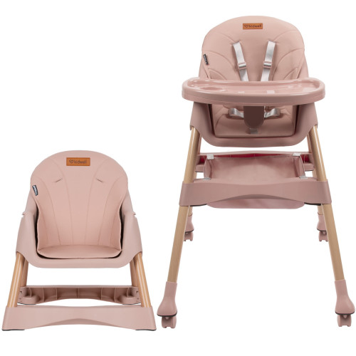 Дитячий стілець для годування Kidwell Karimi pink (KKPI) — 22830 Дитячий стілець для годування Kidwell Karimi pink (KKPI) — 22830