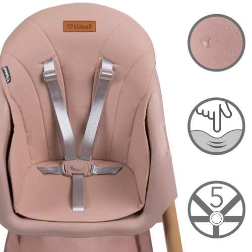 Дитячий стілець для годування Kidwell Karimi pink (KKPI) — 22830 Дитячий стілець для годування Kidwell Karimi pink (KKPI) — 22830