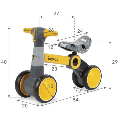 Велобіг дитячий Kidwell Petito dino (KPED) — 22853