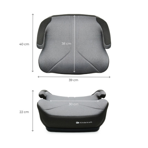 Автокресло-бустер Kinderkraft i-Boost 2 Grey (KCIBOO02GRY0000) — 23857