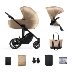 Універсальна коляска 2 в 1 Kinderkraft Prime 2 Sandrose Beige (KSPRIM02BEG2000)