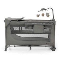Ліжко-манеж с пеленатором Kinderkraft Joy 2 Dark Grey (301167)