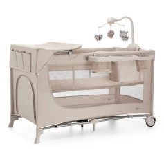Ліжко-манеж с пеленатором Kinderkraft Joy 2 Beige (301168)