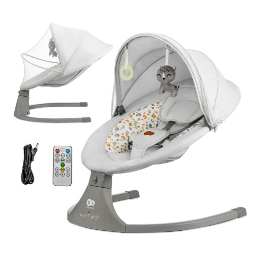 Кресло-качели Kinderkraft Lumi 2 Light Grey (KBLUMI02LGR0000) — 16045 Кресло-качели Kinderkraft Lumi 2 Light Grey (KBLUMI02LGR0000) — 16045