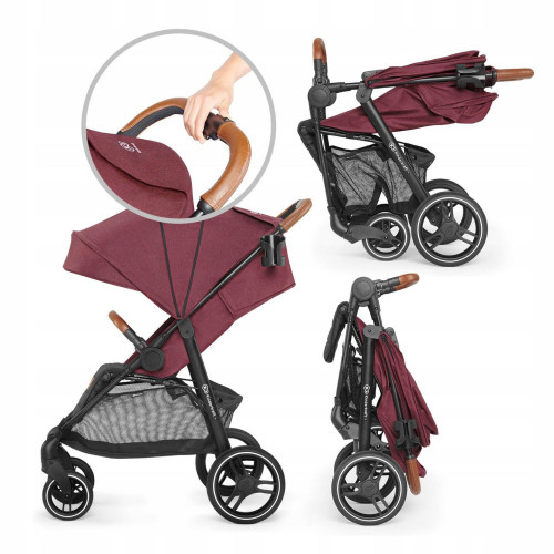 Прогулянкова коляска Kinderkraft Grande LX Burgundy (348545) — 15764 Прогулянкова коляска Kinderkraft Grande LX Burgundy (348545) — 15764