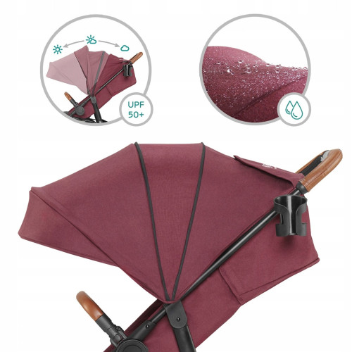 Прогулянкова коляска Kinderkraft Grande LX Burgundy (348545) — 15764 Прогулянкова коляска Kinderkraft Grande LX Burgundy (348545) — 15764