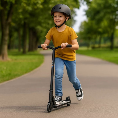 Трюковой самокат Kinderkraft Solis Black (301220) — 21663