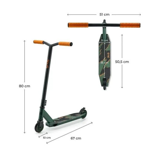 Трюковий самокат Kinderkraft Solis Green (301221) — 21664