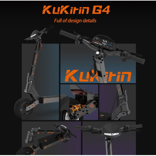 Електросамокат KuKirin G4  (2000 Вт; 20 А/год; 60 В), чорний — 22773