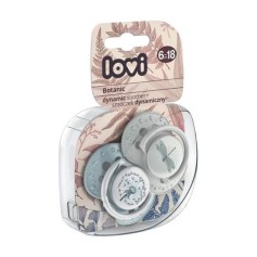 Пустушка динамічна Lovi Botanic Boy 6-18 міс., 2 шт., (22/871boy)