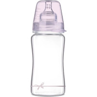 Пляшечка для годування скляна Lovi Diamond Glass Baby Shower girl, 250 мл (74/204girl)