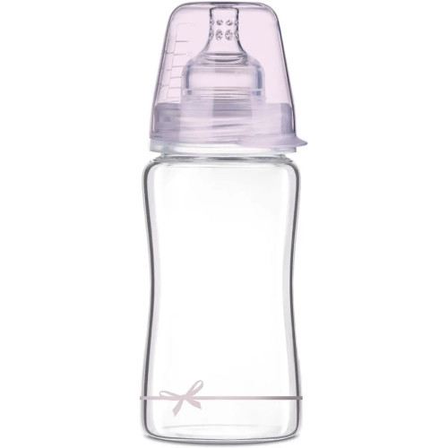 Пляшечка для годування скляна Lovi Diamond Glass Baby Shower girl, 250 мл (74/204girl)