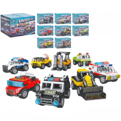 Детский конструктор Limo Toy Городской транспорт, 8 видов (KB 4005)