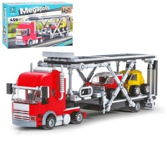 Детский конструктор Limo Toy Трейлер с машинками, 459 деталей (KB 6003)