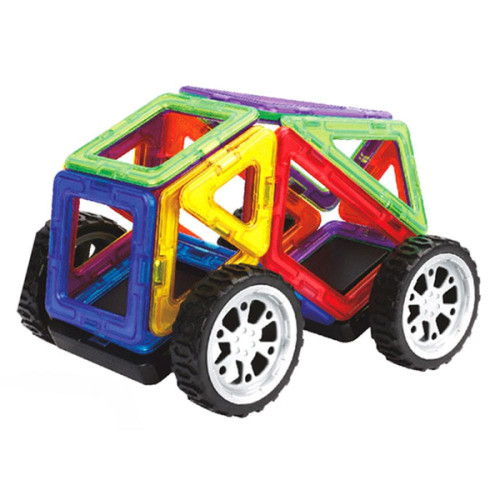 Дитячий магнітний конструктор Limo Toy Magnistar з колесами (LT3006)