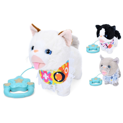 Інтерактивна іграшка Limo Toy Пухнасті друзі Котик з повідком (M 5842 I UA)