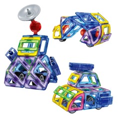 Магнітний конструктор Limo Toy Транспорт Magnistar 96 деталей (LT5001)