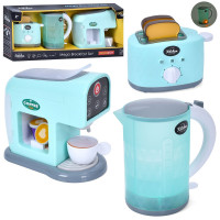 Игровой набор бытовой техники, кофеварка, чайник, тостер (RP88111-222-333)