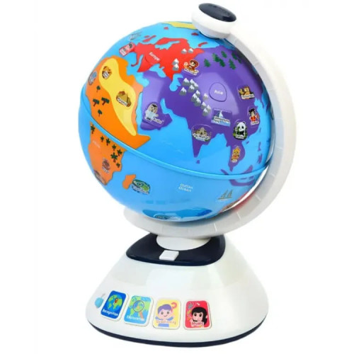 Интерактивная игрушка глобус Hola обучающий, музыка, звук, 2 режима громкости, 30 см (HE898500) — 23783