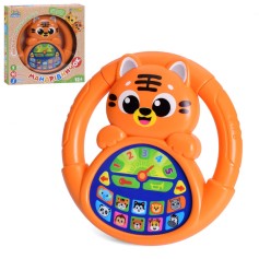 Интерактивная игрушка руль Limo Toy Путешественник-Зоопарк, обучающий, животные, музыка-звук, 18 см (M 6306)