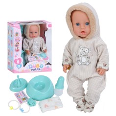Кукла-пупс Limo Toy с бутылочкой, горшок, посуда, соска, подгузник, украшения, 42 см (BL252A-DM-UA)