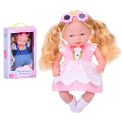 Лялька-пупс м'яконабивна Limo Toy з музикою, 5 пісень, 2 види, 33 см (M 5885 I UA)
