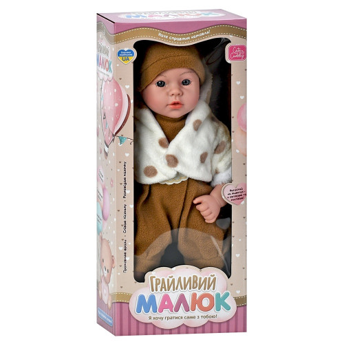 Кукла-пупс Limo Toy Игривый малыш с музыкой на батарейке, 4 вида, 42 см (GD 0001 I UA) — 22907