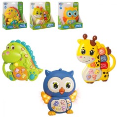 Дитяче піаніно Limo Toy музика, світло, звук, 3 види по 2 кольори, 15 см (FT 0009 ABC)