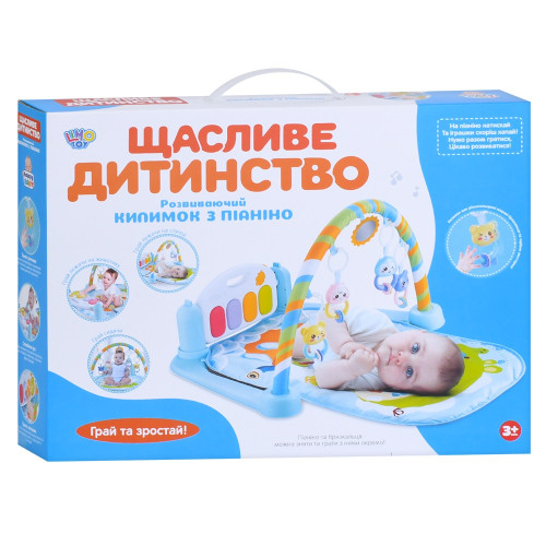 Развивающий коврик Limo Toy с пианино, дуга, подвески, музыка, свет, 2 цвета, 72-45 см (M 5470 AB) — 24899 Развивающий коврик Limo Toy с пианино, дуга, подвески, музыка, свет, 2 цвета, 72-45 см (M 5470 AB) — 24899