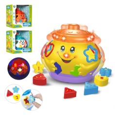 Дитяча гра-сортер Limo Toy Веселий горщик, музика, світло, їздить, 3 кольори (0915 UA)
