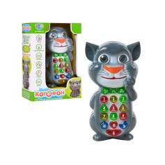 Игрушечный умный телефон-Котофон Limo Toy обучающий с музыкой и светом (7344 U I)