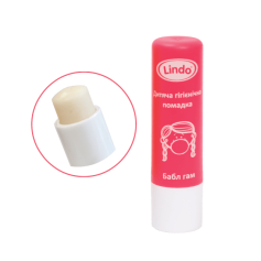 Дитяча гігієнічна помада Lindo Bubble Gum, 4,5 г (U 771)