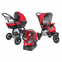 Коляска 3в1 Chicco Trio Activ3 Top красный (79270.82)